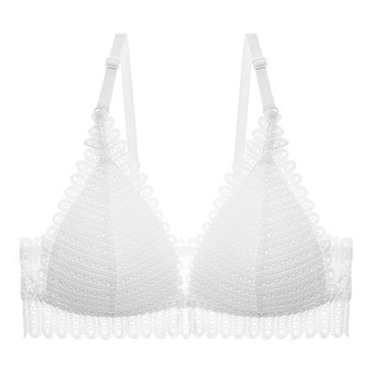 Gathering Thin-Cup Back Bra