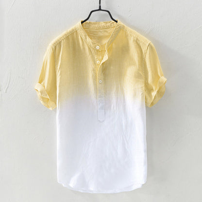 Gradient Cotton Linen Shirt