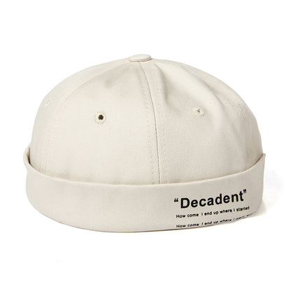 Dome rimless melon leather hat - myETYN