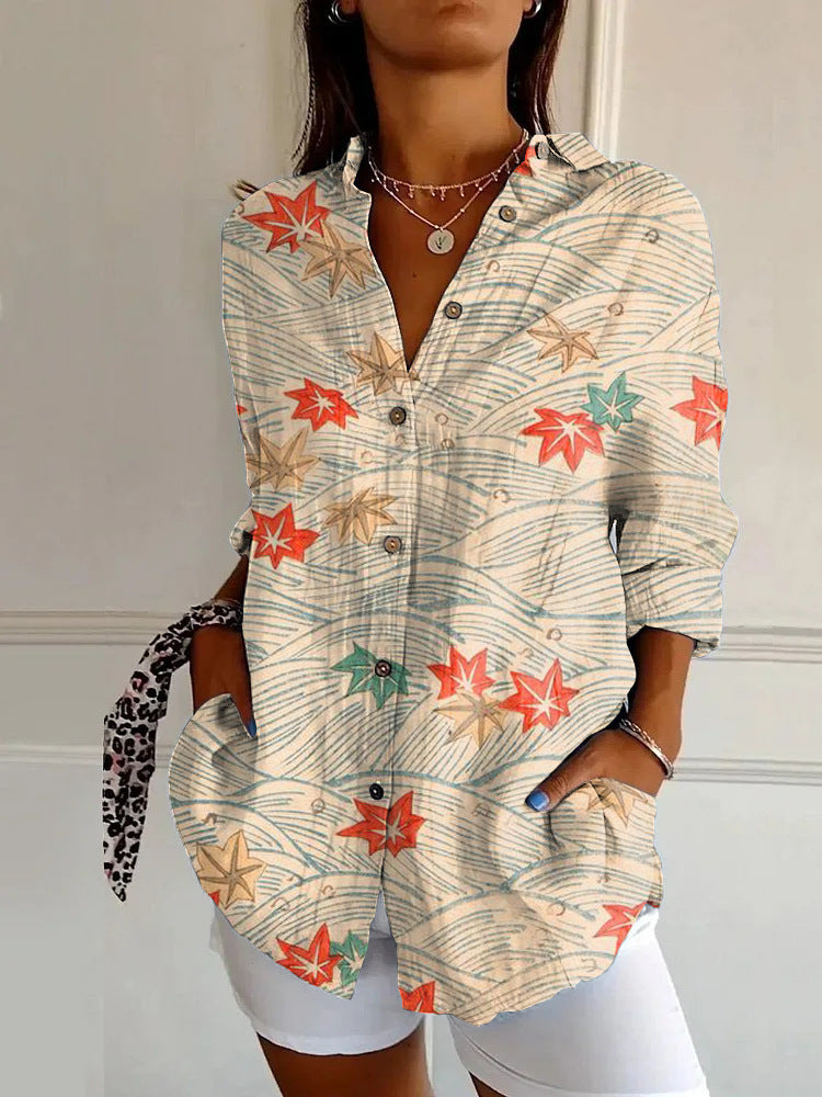 Women's Fashion Summer Pattern Printed 3D Shirt