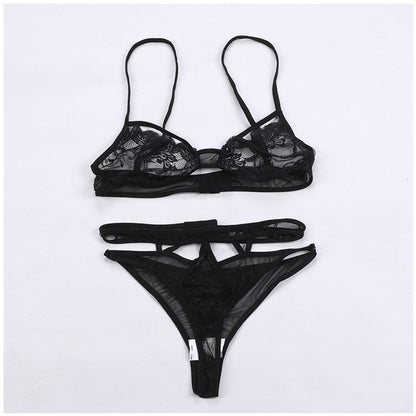 Up And Down Split Two-piece Suit Hollow Out Sexy Lingerie - myETYN