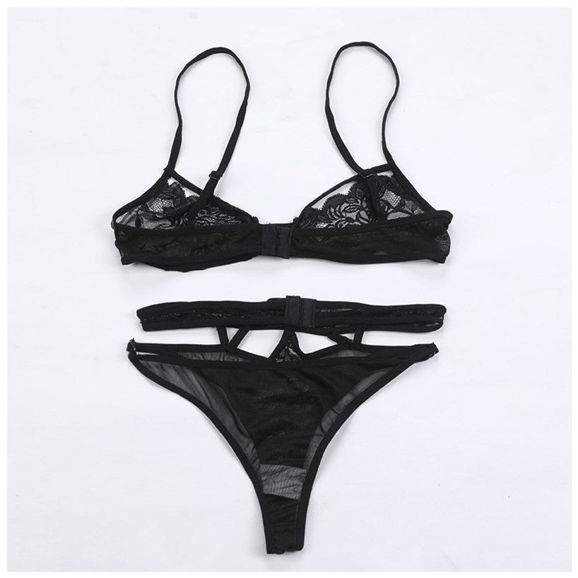 Up And Down Split Two-piece Suit Hollow Out Sexy Lingerie - myETYN