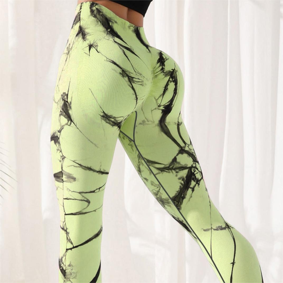 Tie-dye Leggings Spandex Yoga Pants Women's High Waist - myETYN