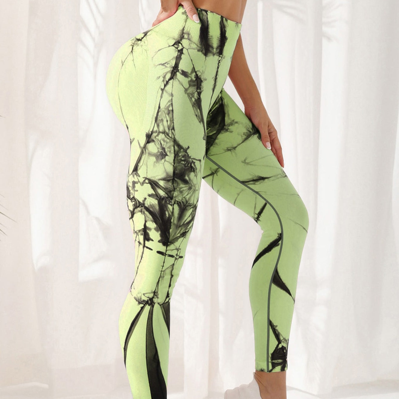 Tie-dye Leggings Spandex Yoga Pants Women's High Waist - myETYN