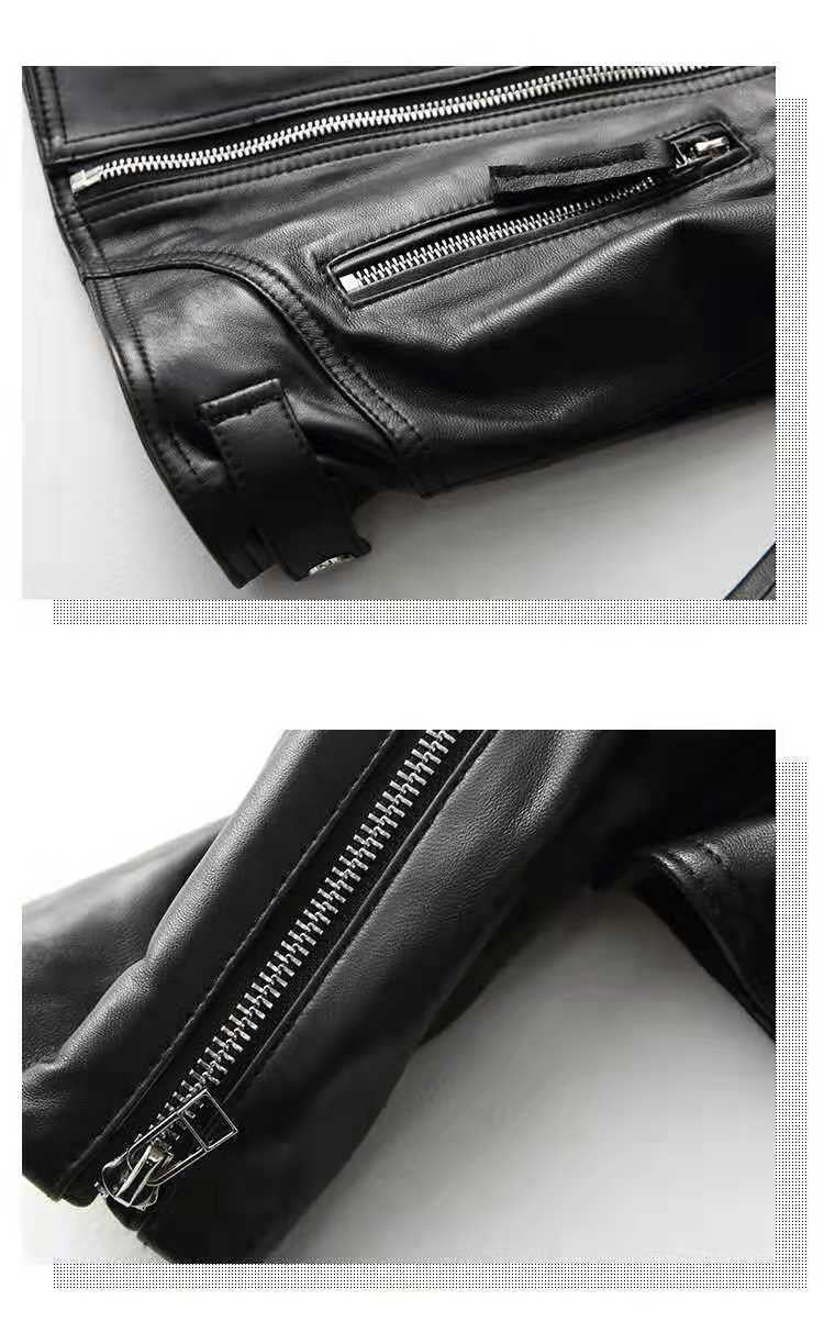 Sheepskin Small Motorcycle Jacket – Women’s Urban Style Leather Outerwear