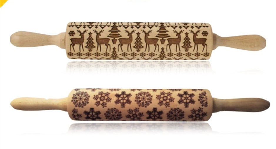 Rolling Pin Christmas Embossing