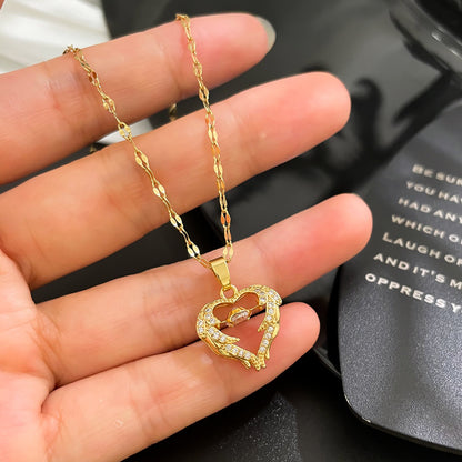 Love Smart Necklace Female Phenix Dance In The Sky Cold Style Luxury Temperament Clavicle Chain - myETYN