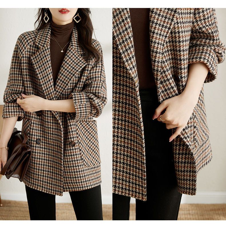 Suit Collar Woolen Coat Women's Loose Woolen Coat - myETYN