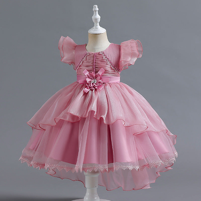 European And American Backless Cake Princess Dress