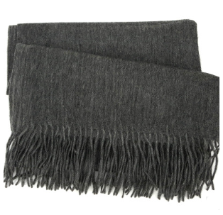 Men's cashmere scarf virgin woollen popular wild solid color warm thick scarf monochrome shawl - myETYN