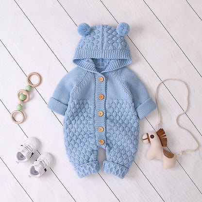 Baby knitted jumpsuit