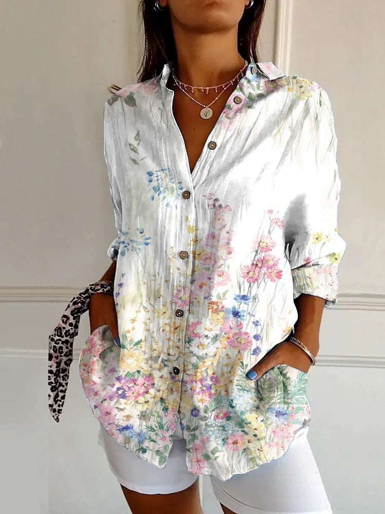 New Women's Summer Animal Pattern 3D Printed Shirt