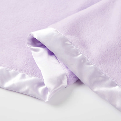 Laser-Embroidered Flannel Satin Blanket with Edging: Luxurious Comfort