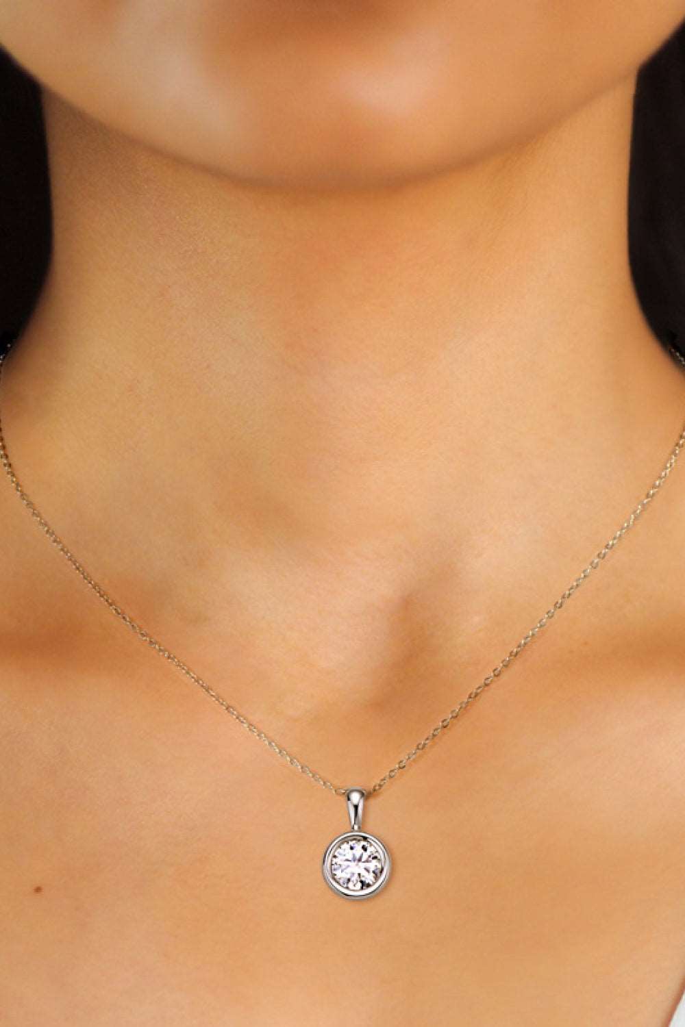 2 Carat Moissanite 925 Sterling Silver Necklace - myetyn