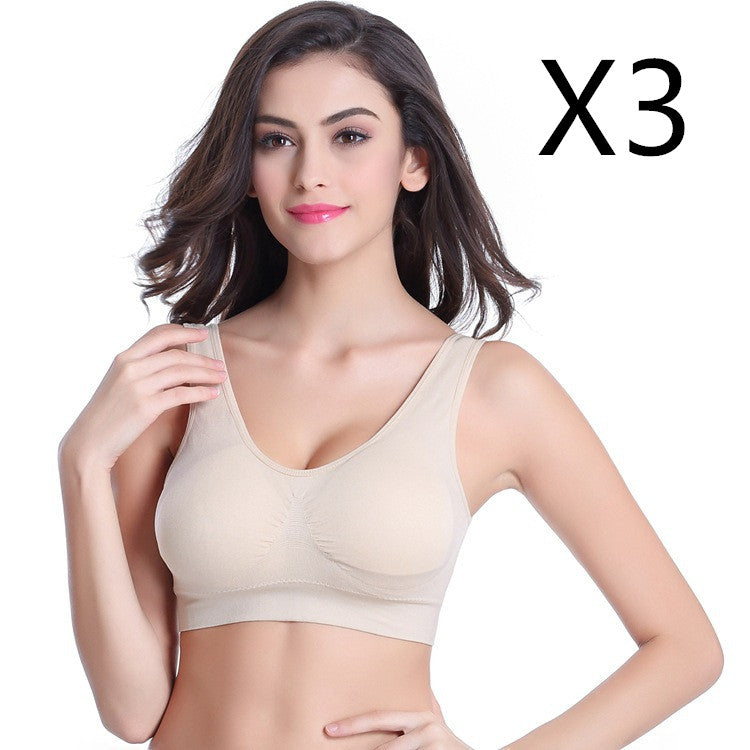 3-Piece Seamless Push-Up Bra Set