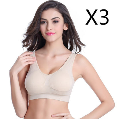 3-Piece Seamless Push-Up Bra Set