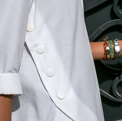 Irregular split shirt