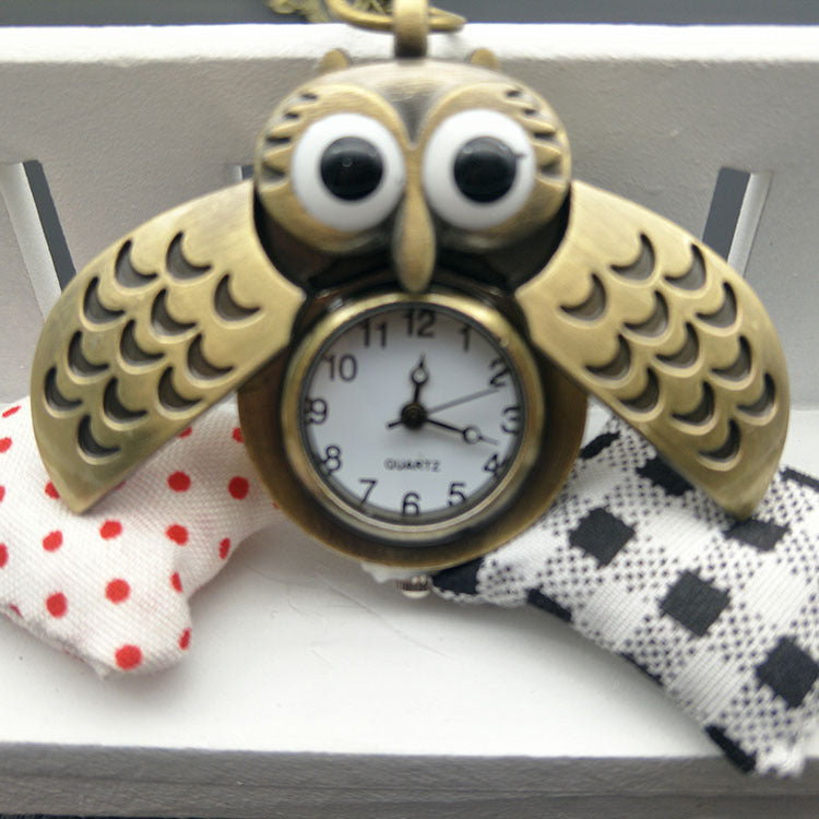 Owl pocket watch