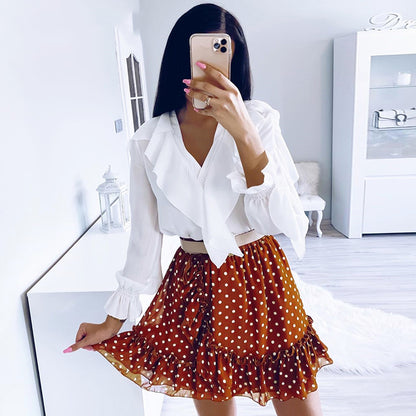 Polka dot skirt