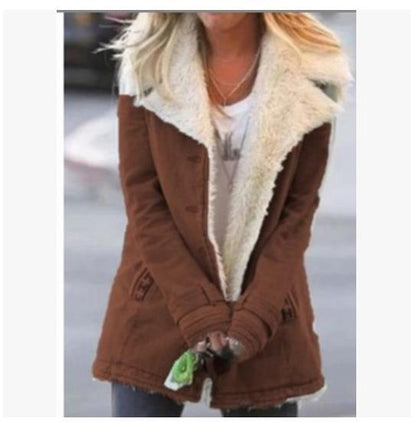 Women’s Winter Warm Coat – New Style Elegant Thick Outerwear