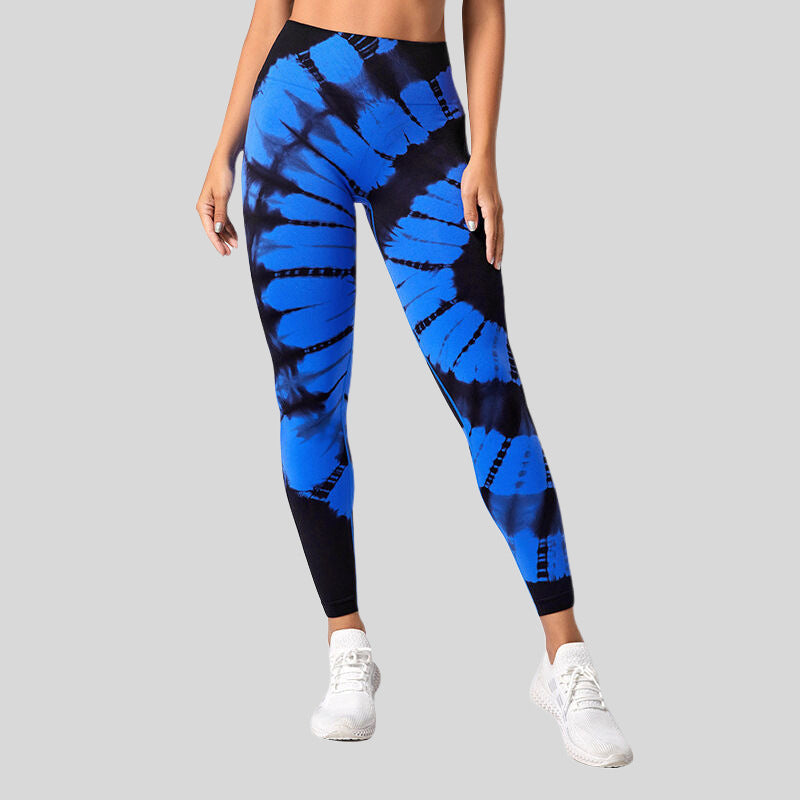 High Waist Hip Lift High Elastic Tie-dye Seamless Yoga Pants - myETYN