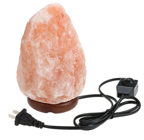 Crystal salt lamp socket lamp creative decoration gift rose salt lamp night light bedside lamp - myETYN