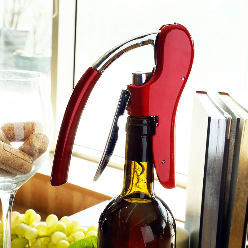 Professional Zinc Alloy Power Wine Opener Bottle Corkscrew Opener Built-in Foil Cutter Premium Rabbit Lever Corkscrew for Wine