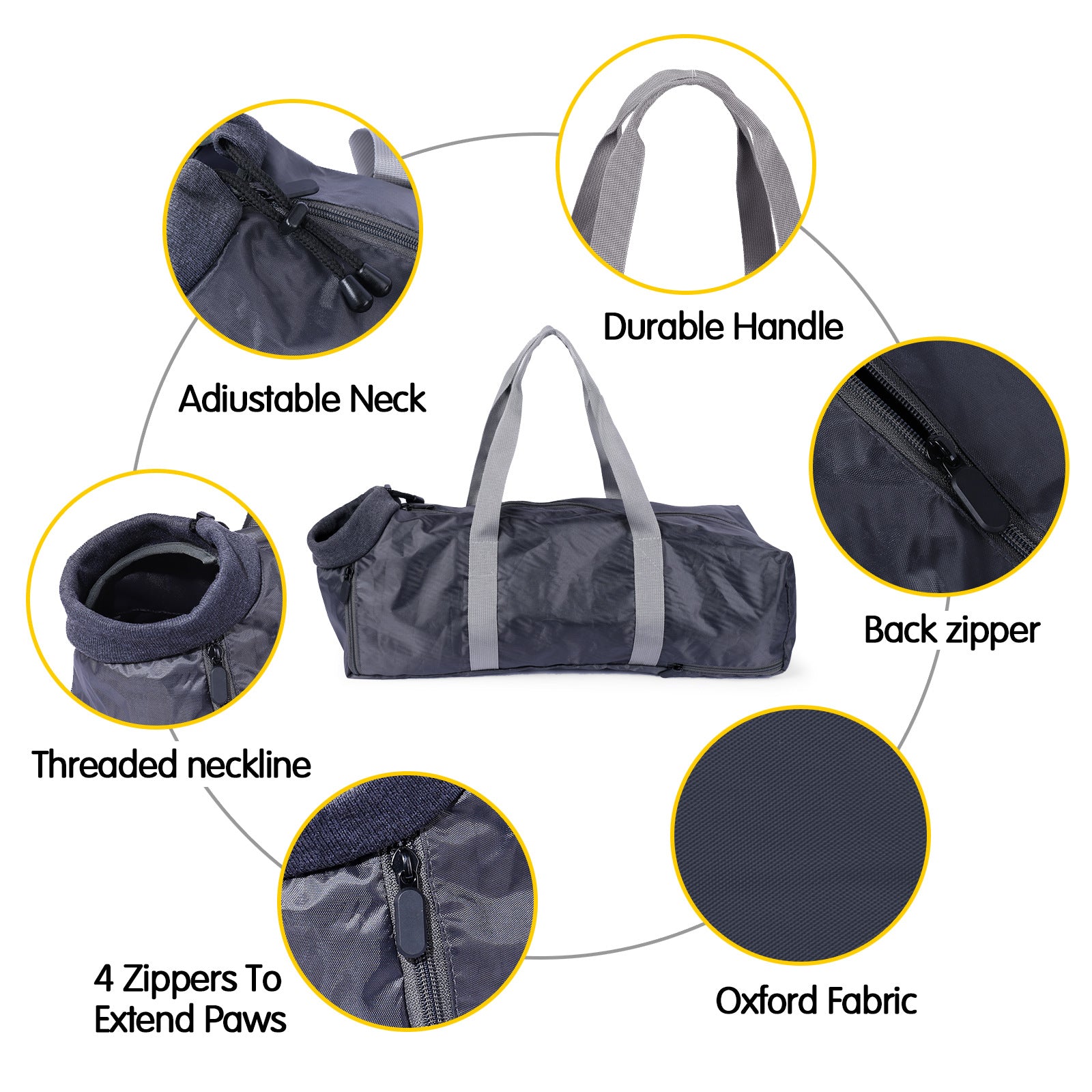 Cat Travel Bag Double Lined Anti Scratch And Bite Pet Bags - myETYN