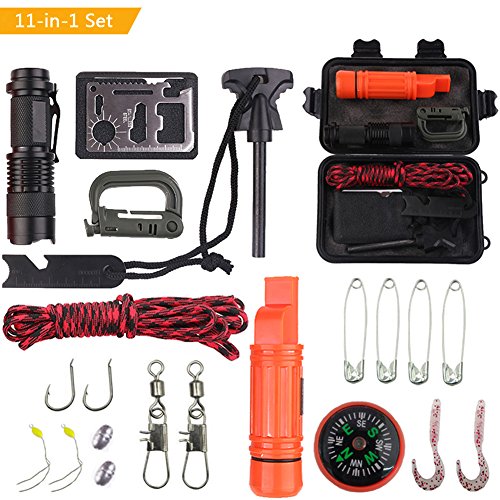 Outdoor Travel SOS Equipment Adventure Survival Tool Set Multifunction Field Survival First Aid Box Fishing Accessories - myETYN