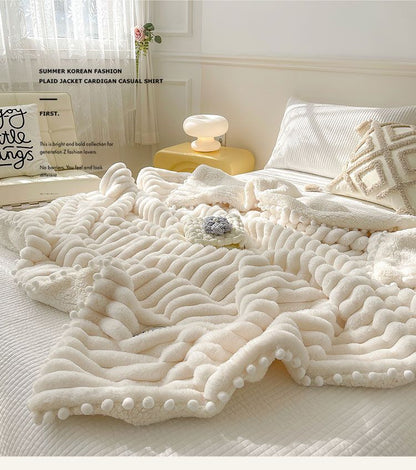 Dehaired Angora Blanket: Sumptuous Comfort for Nap or Sofa Cover Use