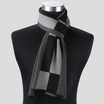 Plaid men scarf knitted scarf - myETYN