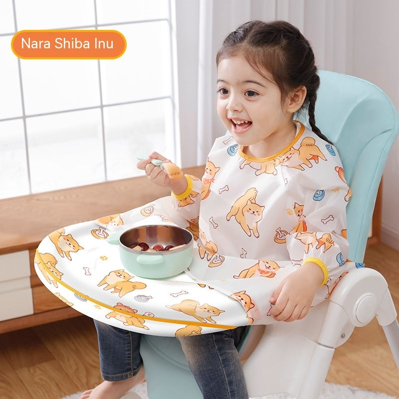 Dining Chair Overclothes Baby Eating Bib Water And Dirt Resistant Baby Food Apron Detachable