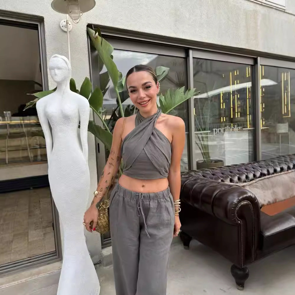 Tube Halter Multi-color Cool Top