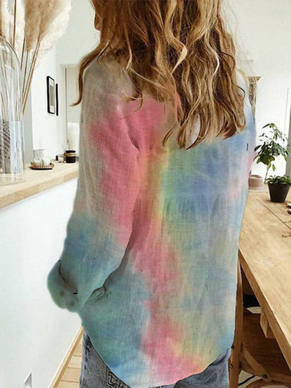 Women's long sleeve printed shirt