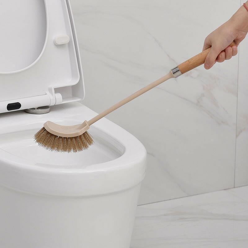 Wooden Household Handle Toilet Brush Cleaning Tools Bathroom Cleaning Brush Kitchen Floor Cleaner Brushes - myETYN