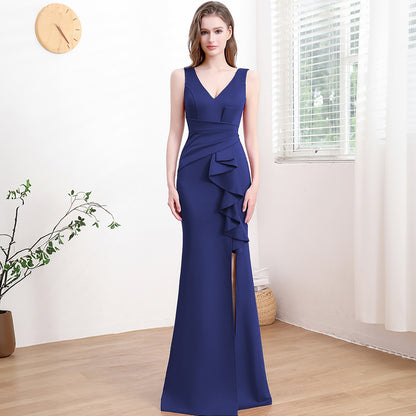Elegant High-End Sleeveless Evening Gown