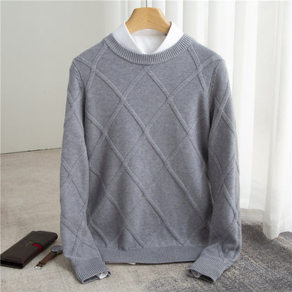 Fashion Woolen Sweater Men's Solid Color - myETYN