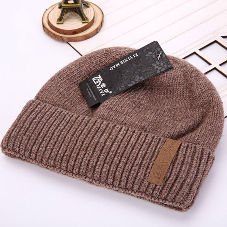 Plus velvet thick double layer men's wool hat - myETYN