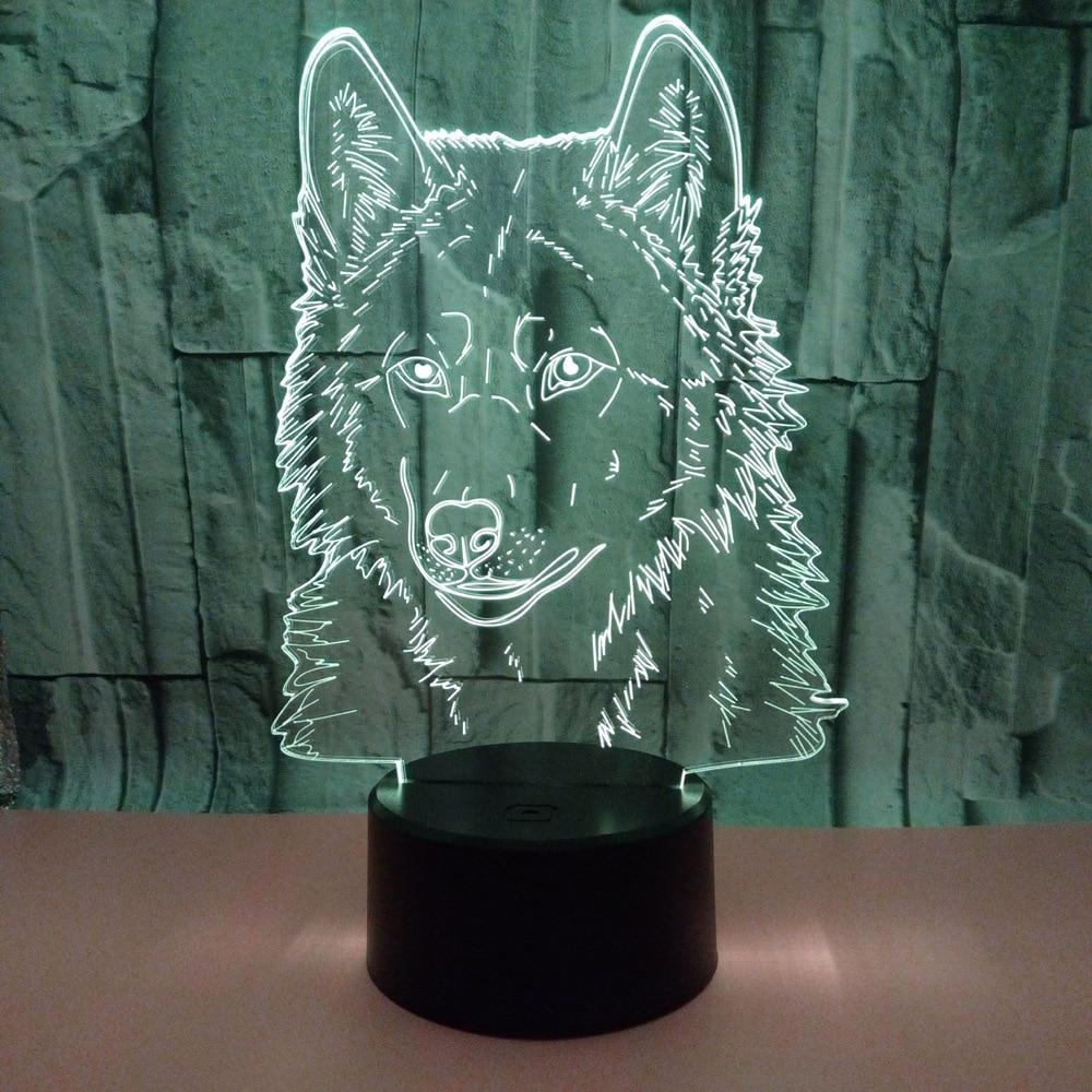 Wolf 3d Lamp Night Light - myETYN