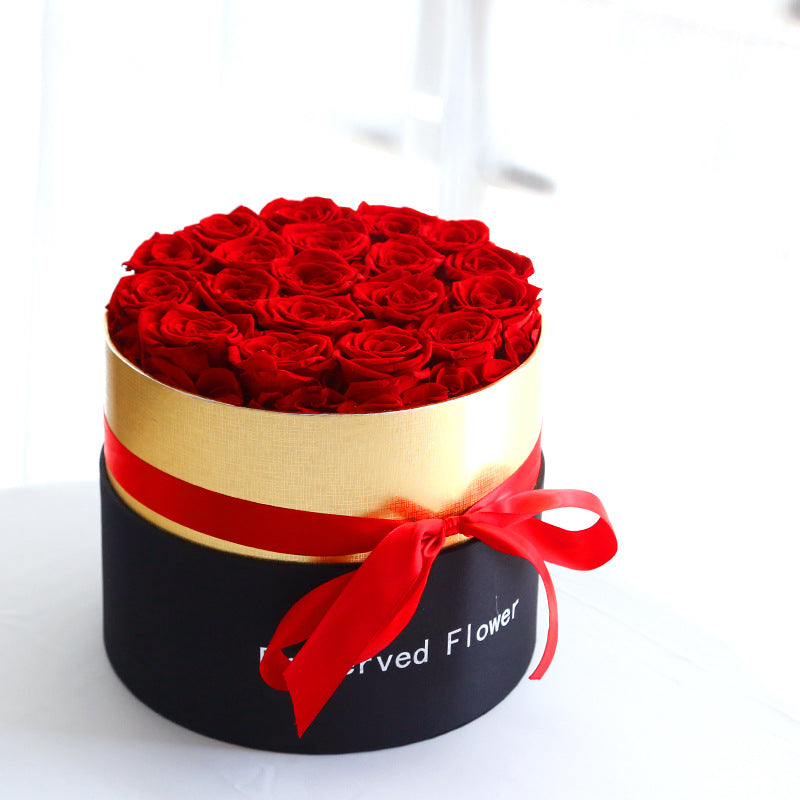 Eternal Roses In Box Preserved Real Rose Flowers With Box Set Valentines Day Gift Romantic Artificial Flowers - myETYN