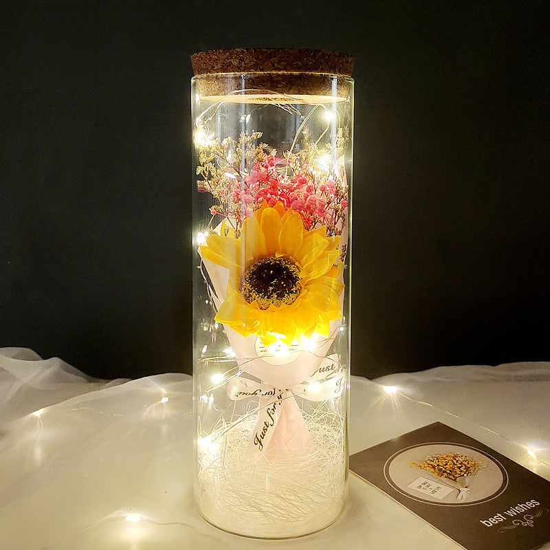 Sunflower Gypsophila Bouquet Valentines Day Gift - myETYN