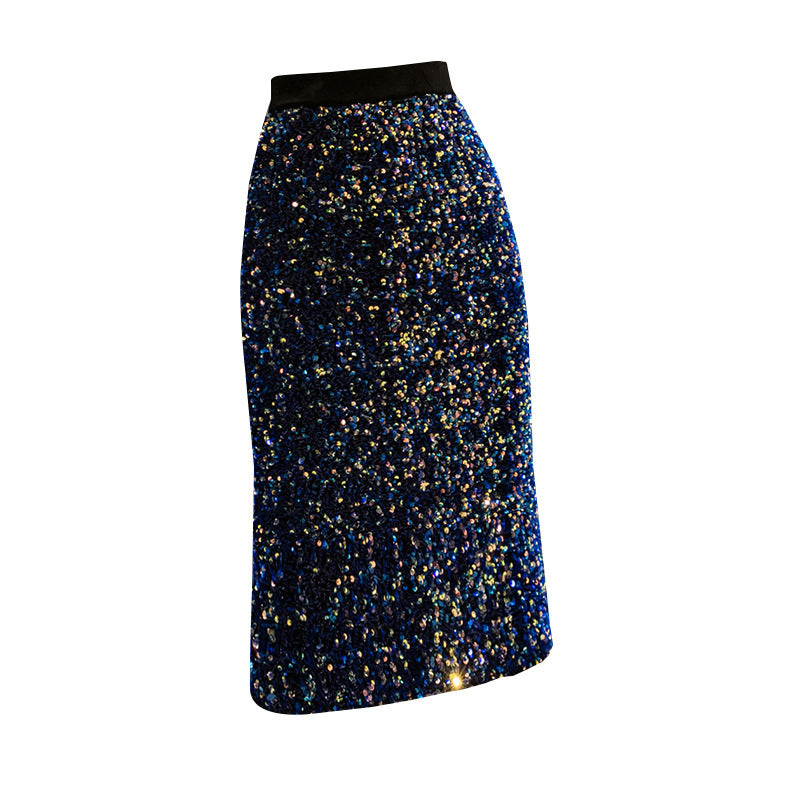 Thin One-step Skirt Mid-length Skirt