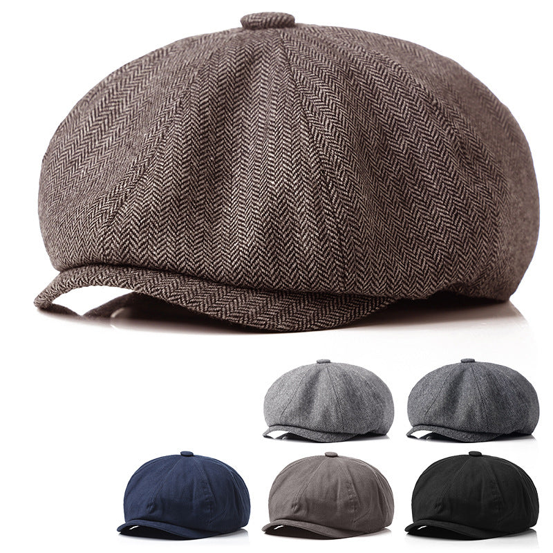 Retro Hat Men's Art and Fashion Versatile Octagonal Hat - myETYN