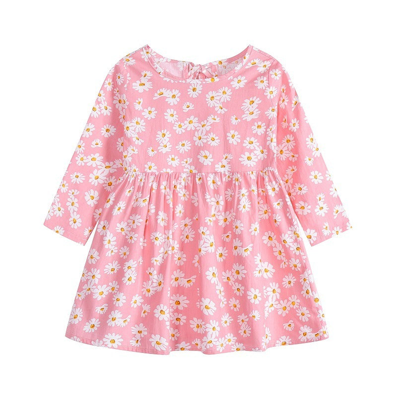 Korean Style Floral Princess Dress Children's Clothing