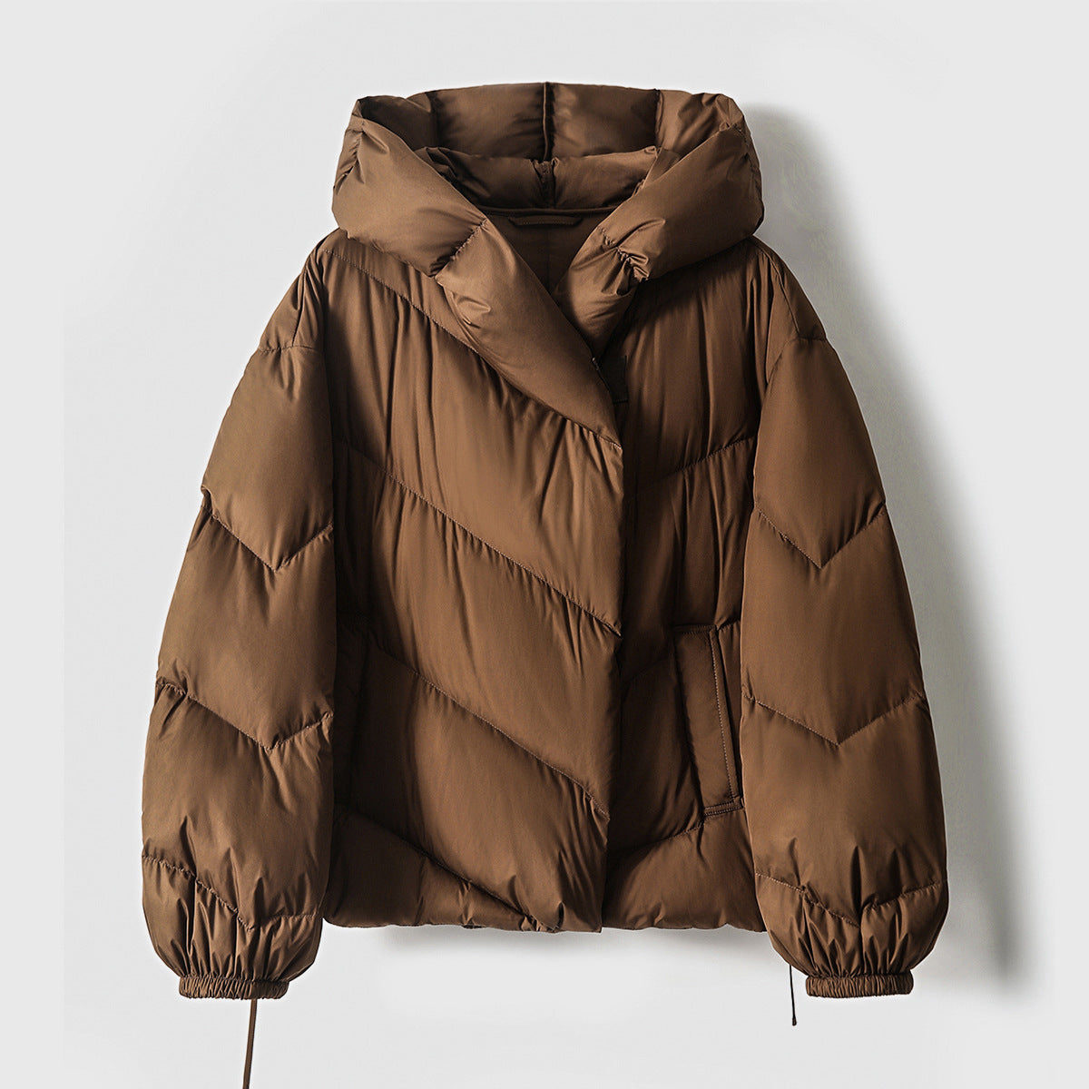 Hooded Small Puffer Jacket Coat