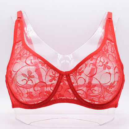 Plus Size Lace Bras For Women Underwired BH Hollow Out - myETYN