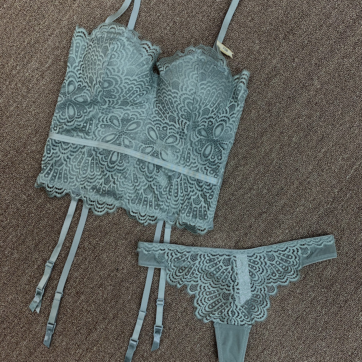 Deep V Bra Set Push Up