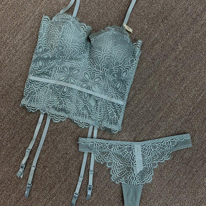 Deep V Bra Set Push Up