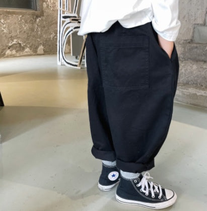 New Korean Children's Side Pocket Casual Trousers