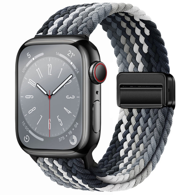 Magnetic Buckle Woven Loop Integrated Strap